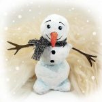 Снеговик из бумаги