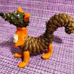лиса из пластилина
