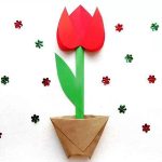 тюльпан из бумаги
