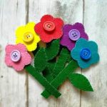 цветы из фетра