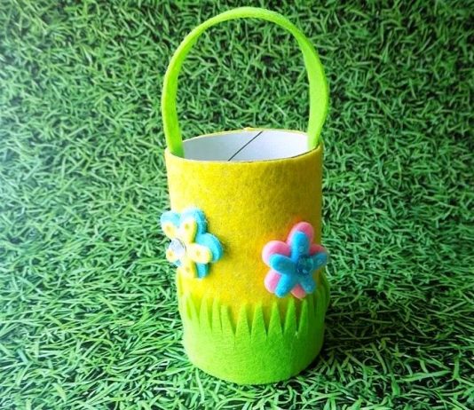 Декоративная корзинка из фетра