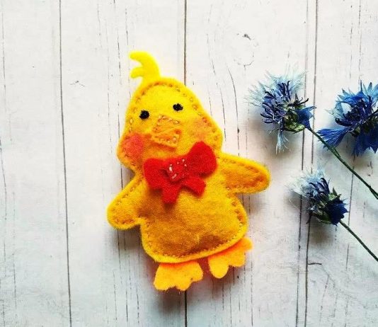 Цыпленок из фетра своими руками