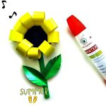 подсолнух из бумаги