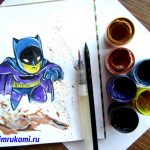 рисовать бэтмена
