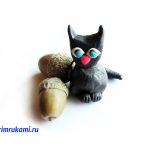 кошка из пластилина