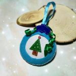 елочные игрушки из фетра+