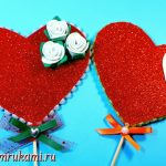 сердце из фоамирана